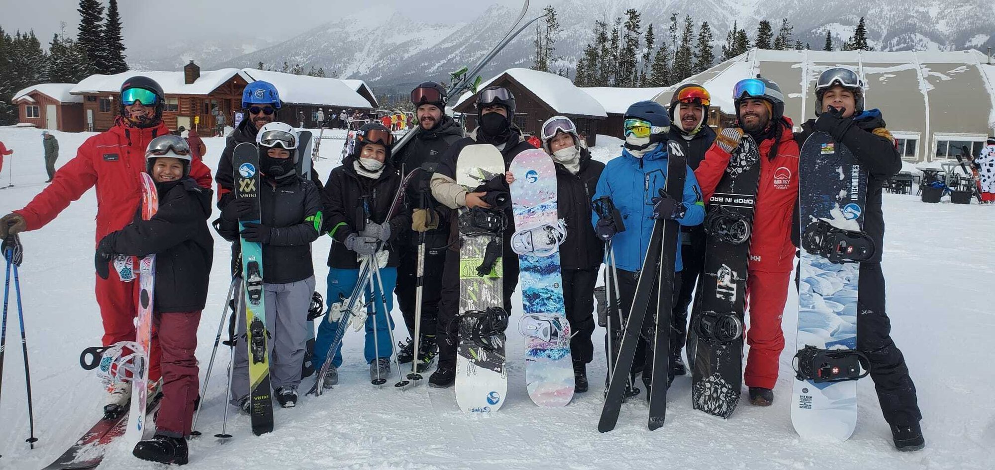 Youth Group Ski Photo